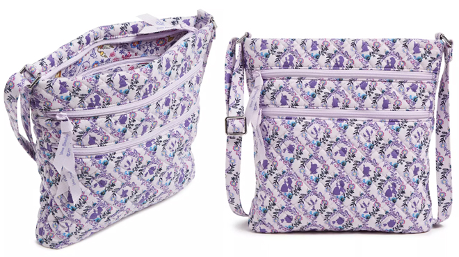 Vera Bradley Beauty and the Beast Triple Zip Hipster Bag