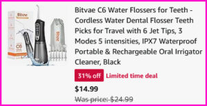 Water Flosser Checkout Screen