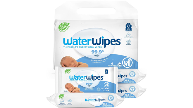 WaterWipes 240 Count Baby Wipes 4 Pack