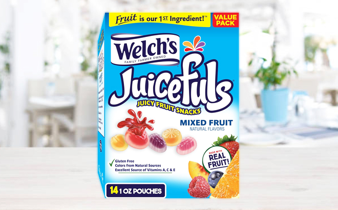 Welchs Juicefuls Juicy Fruit Snacks 14 Count Box