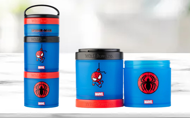 Whiskware Marvel Avenger Stackable Snack Container Spider Man