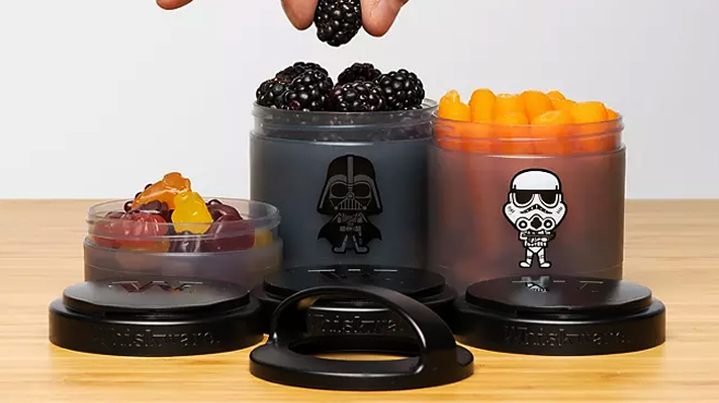 Whiskware Star Wars Stackable Snack Containers Stormtrooper and Darth Vader