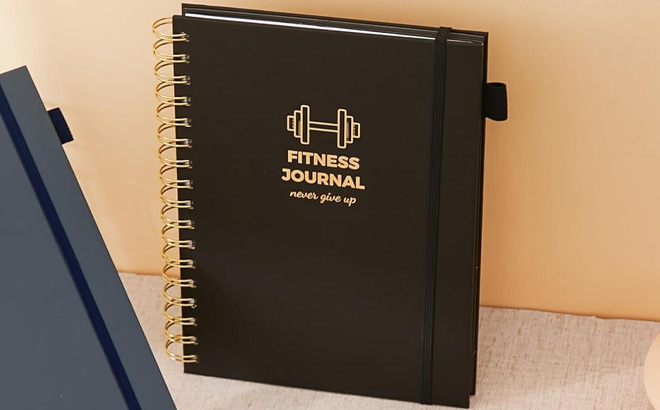 Wisefine Fitness Journal in Black Color