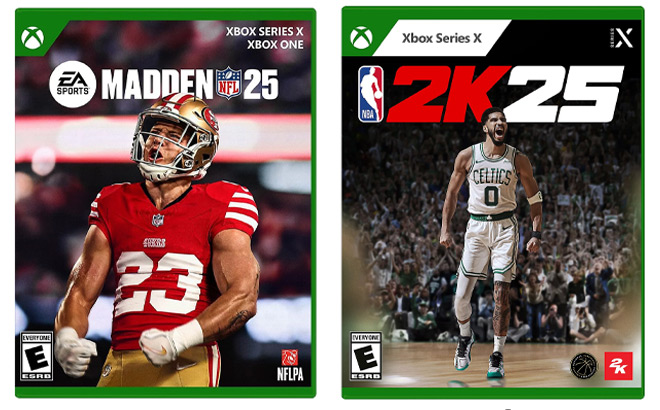 Xbox Series X EA Madden NFL 25 and Xbox Series X NBA 2K25