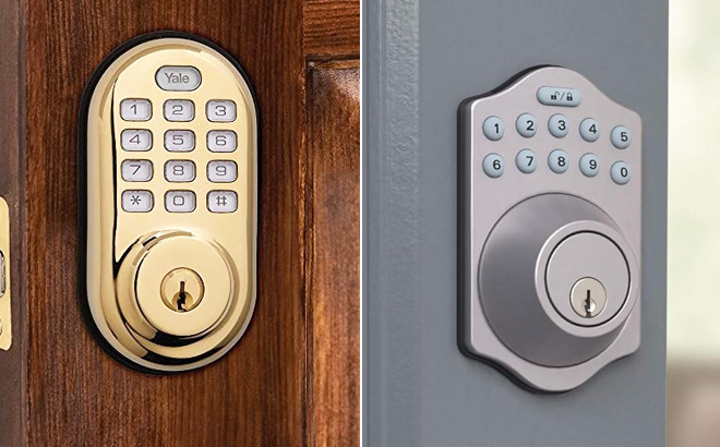 Yale Security Electronic Push Button Deadbolt