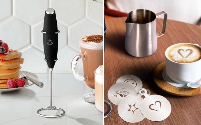 Zulay Kitchen Milk Frother Set