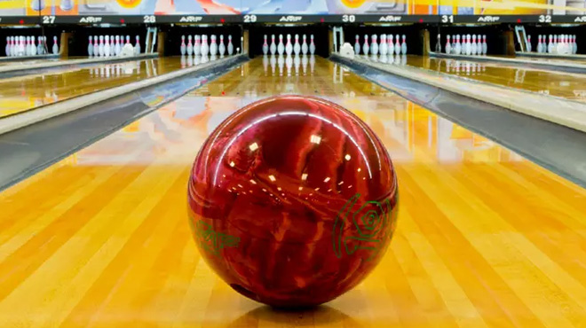 Bowl on AMF Bowling Lane