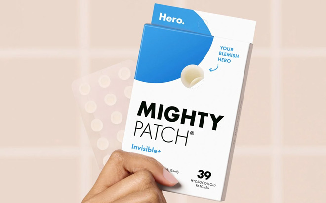 a Person Holding Hero 39 Count Invisible Mighty Patch