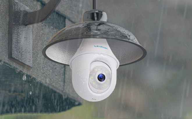 litokam 4MP Light Bulb Security Cameras