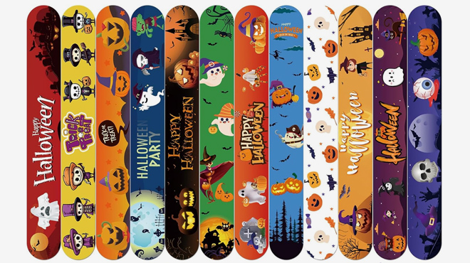 11 Halloween Slap Bracelets