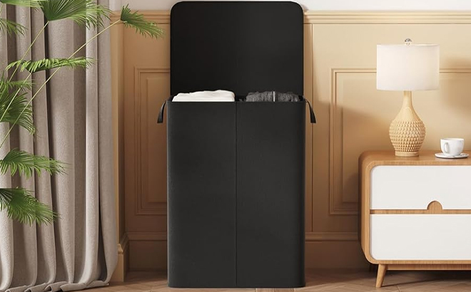 120 Liter Double Laundry Basket in a Room