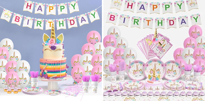 142 Piece Unicorn Birthday Party Set