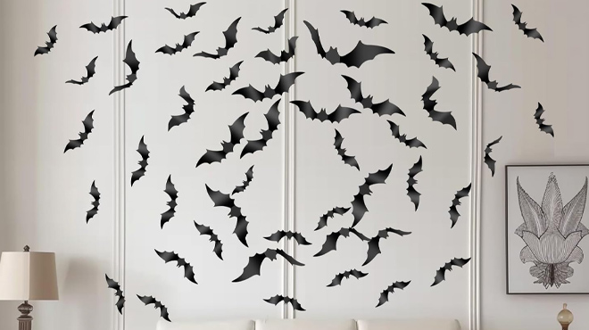 2 Halloween Decoration Bat 56 Piece