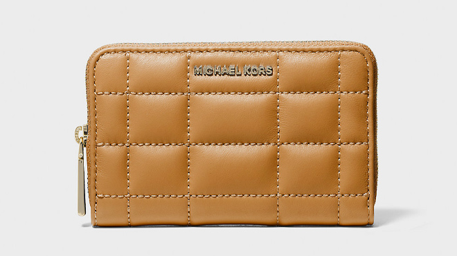 2 Michael Kors Small Quilted Leather Wallet