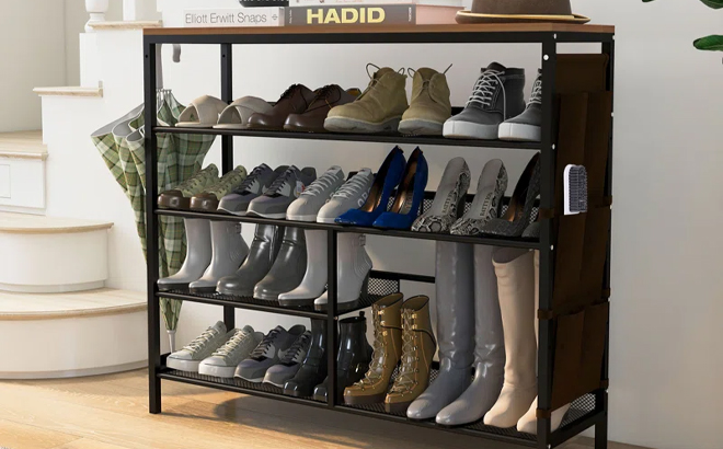 21 Pair Shoe Rack