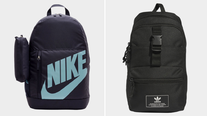 3 Nike Elemental Backpack and Adidas Originals Utility 3 0 Sling Backpack