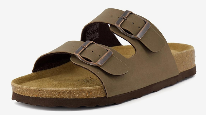 4 Cushionaire Womens Lane Cork Footbed Sandal