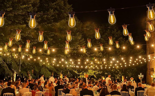 96 Feet Outdoor String Lights