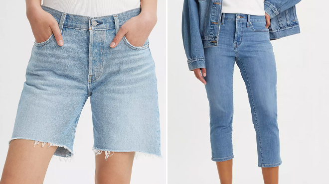 5 Levis Womens Shorts and Jeans