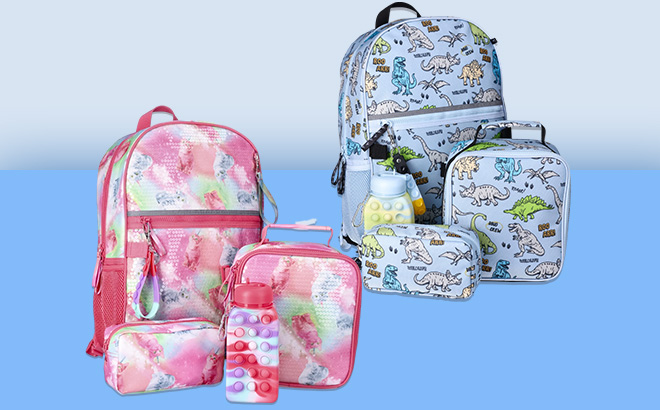 5 Piece Backpack Set