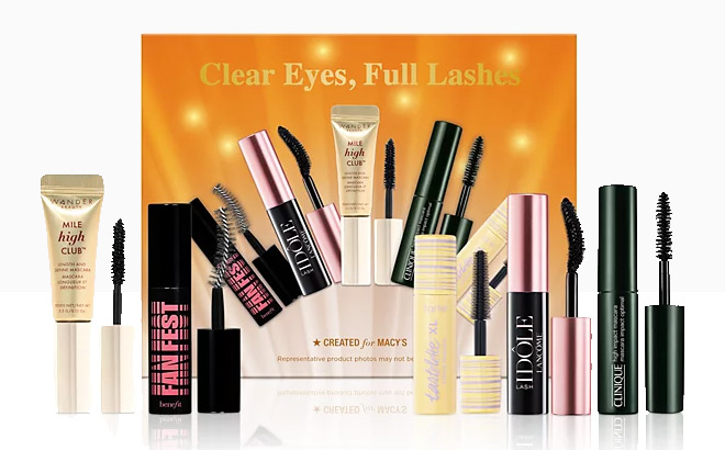 5 Piece Clear Eyes Full Lashes Mascara Set