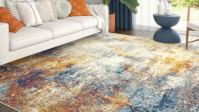 5x7 Modern Multi Color Area Rugs for Living Room