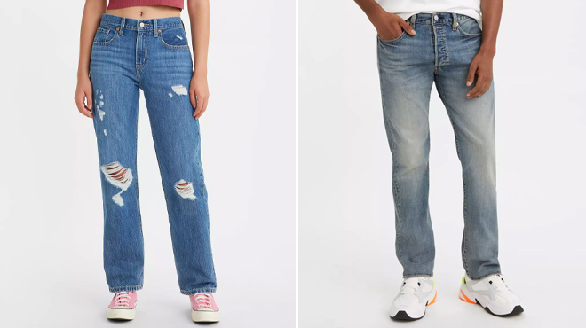 6 Levis Womens Jeans and Mens Jeans