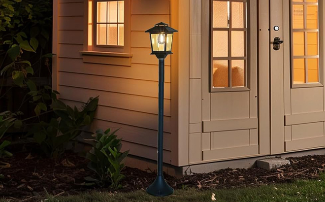 63 Inch Solar Floor Lamp