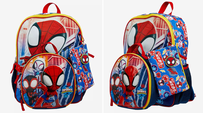 7 Marvels Spidey Friends 5 Piece Backpack Set