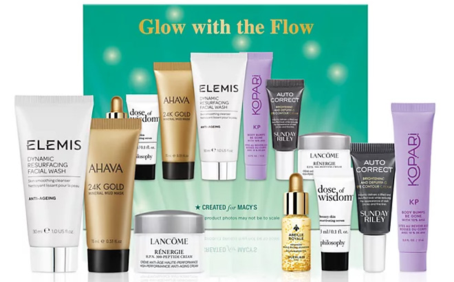 7 Piece Glow With The Flow Skincare Set