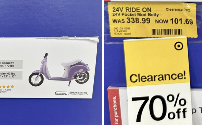 70 off razor scooter