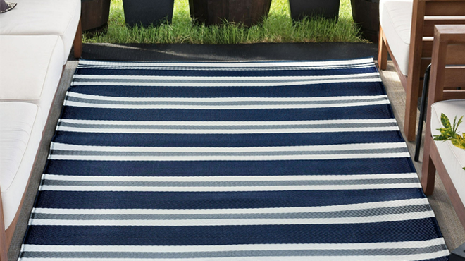 8x10 Waterproof Reversible Plastic Straw Outdoor Rugs for Patios