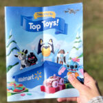 A Hand Holding Walmarts Flyer for Find Your Top of the List Thing Toys