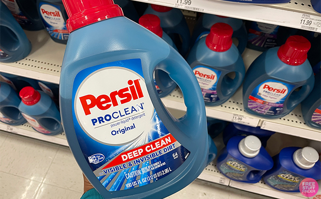 A Person Holding the Persil ProClean Original High Efficiency Liquid Laundry Detergent at Target