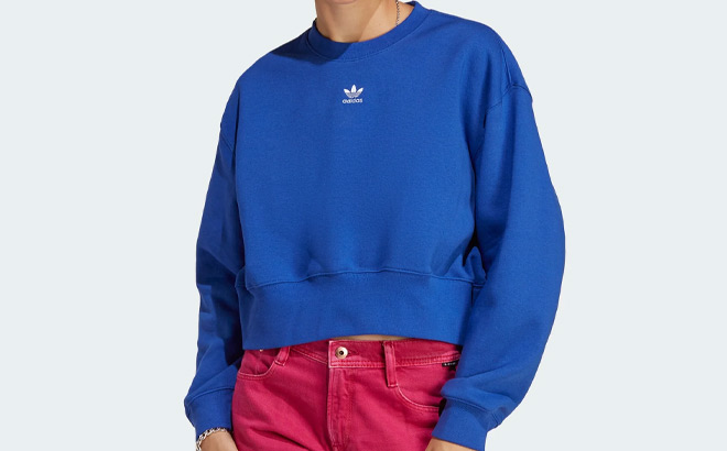 A Person Wearing Adicolor Sweatshirt