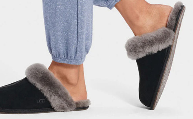 A Person Wearing UGG Scuffette II Womens Slippers