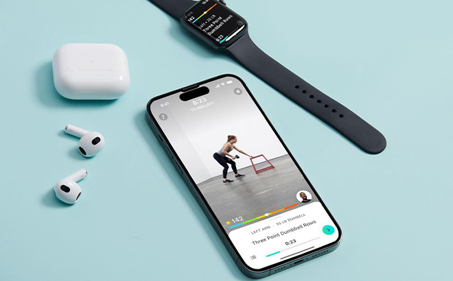 A Phone Airpods and a Watch