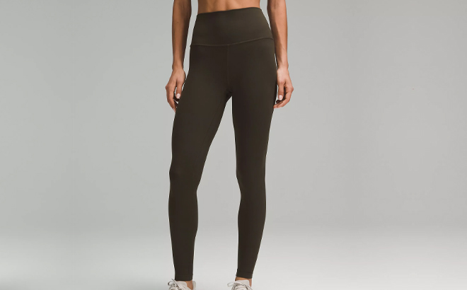 A Woman Wearing Lululemon Align High Rise Leggings