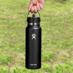 A person Holding a Hydro Flask Wide Mouth Water Bottle