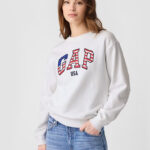 A person wearing a GAP Factory Logo Sweatshirt