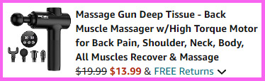 A screen grab of the checkout page for the Bodi Well for a Better Life Massage Gun