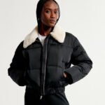 AF Faux Fur Collar Mini Ultra Puffer