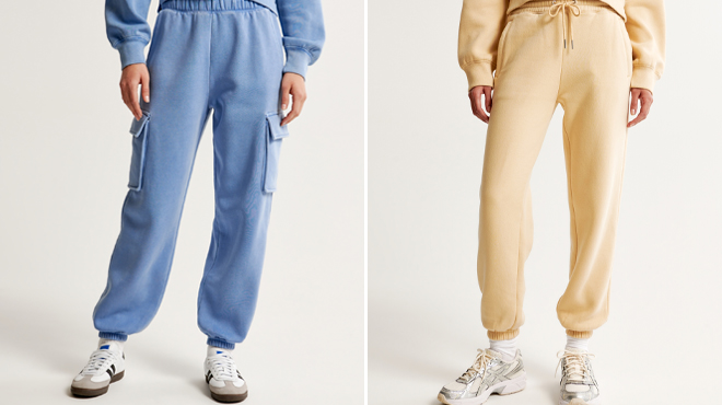 Abercrombie Fitch Essential Oversized Cargo Sunday Sweatpants and Abercrombie Fitch Womens Essential Sunday Sweatpants