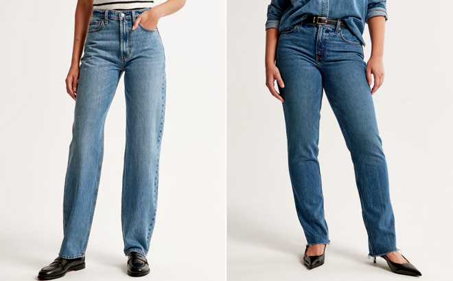 Abercrombie Fitch High Rise Taper Jean