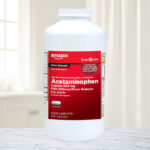 Acetaminophen 1000 Count Caplets Bottle on a Table