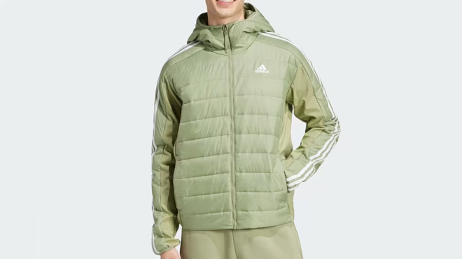 Adidas Insulated Hooded Hybrid Jacket