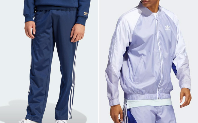 Adidas Mens Adicolor Firebird Track Pants and Mens Summer SST Track Jacket