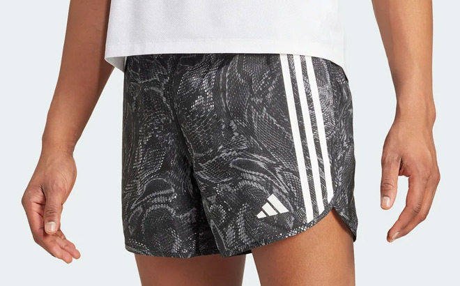 Adidas Mens Own The Run Excite Allover Print Aeroready Shorts