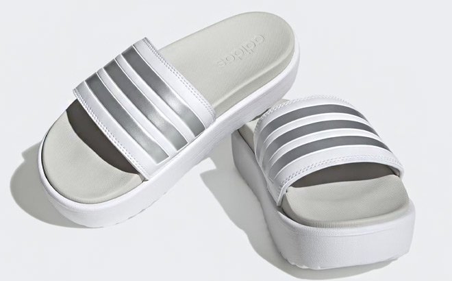 Adidas Womens Adilette Platform Slides