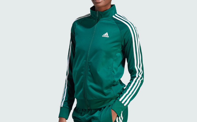 Adidas Womens Primegreen 3 Stripes Track Jacket